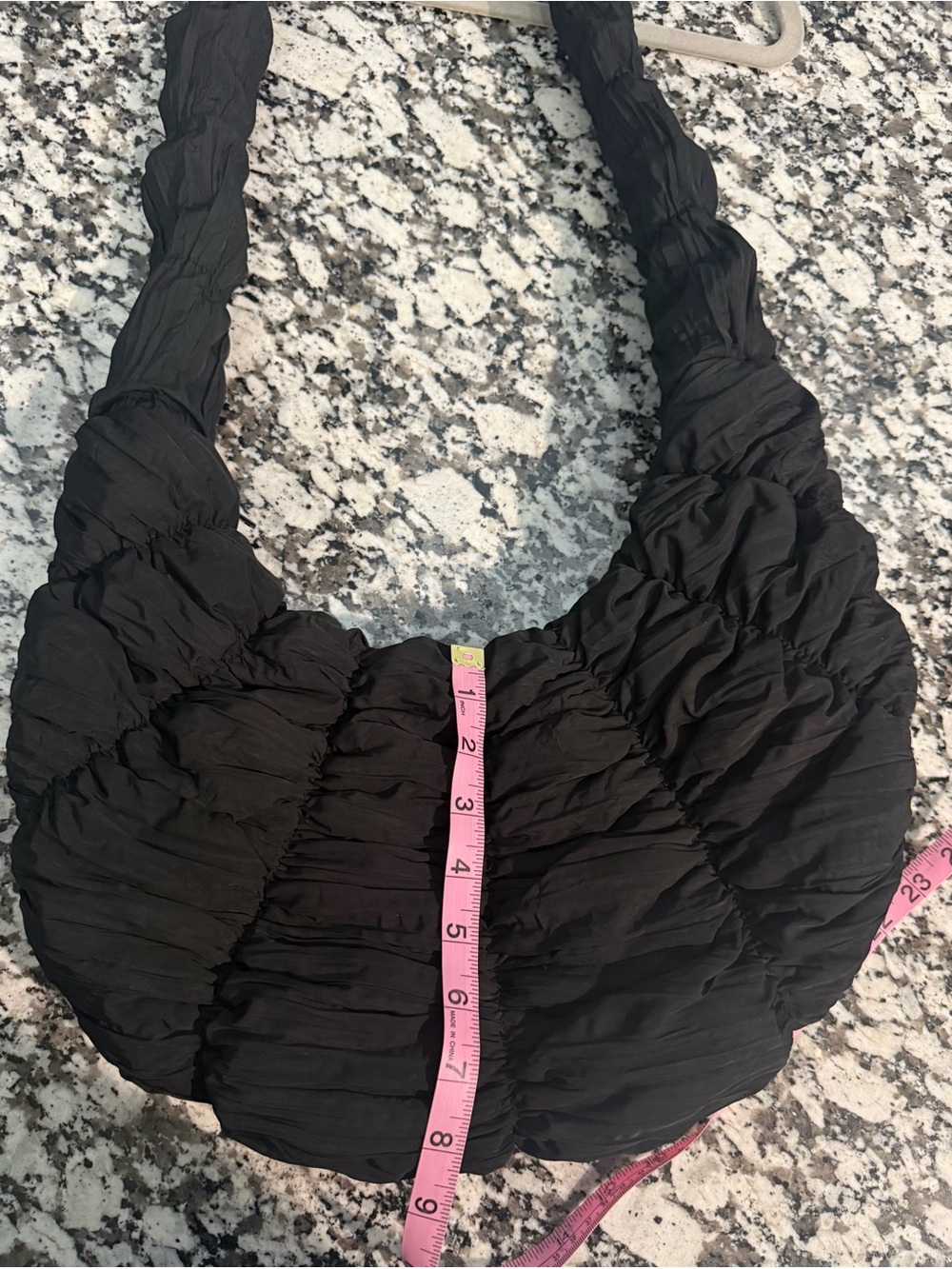 COS quilted shoulder crossbody black zipper bag - Picture 6 of 7